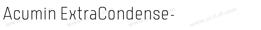 Acumin ExtraCondense字体转换 Acumin ExtraCondense字体转换